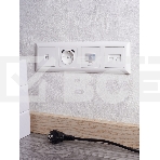 Рамка 4-местная IEK BRITE РУ-4-Бр DECOR 3D-форма белый, фото2