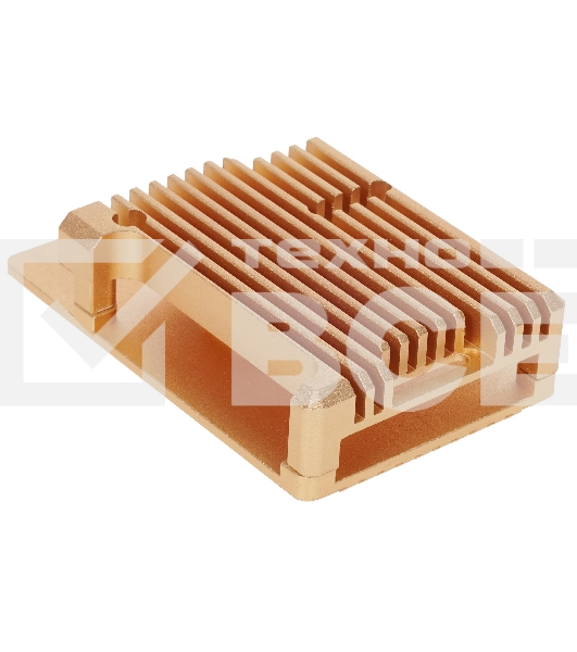 Корпус Qumo Aluminum case without fan, Raspberry Pi 3, gold(RS025)