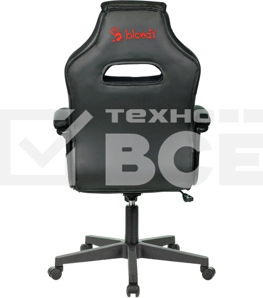 Кресло игровое A4Tech Bloody GC-200, черный, эко.кожа, крестовина пластик