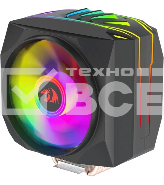 Кулер Redragon Balder Dual-fan CC-2199 серый 120мм алюминий+медь 1800rpm 35.2db 4-pin 180W