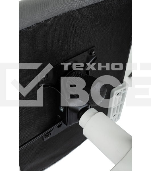 Кресло компьютерное Бюрократ ASTER NH-W TW-04 Neo Grey темно-серый, сетка/ткань, с подголов. крестов. пластик, пластик белый