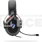 Наушники с микрофоном Оклик HS-L305G черный/красный 2м мониторные оголовье (2060511), фото8