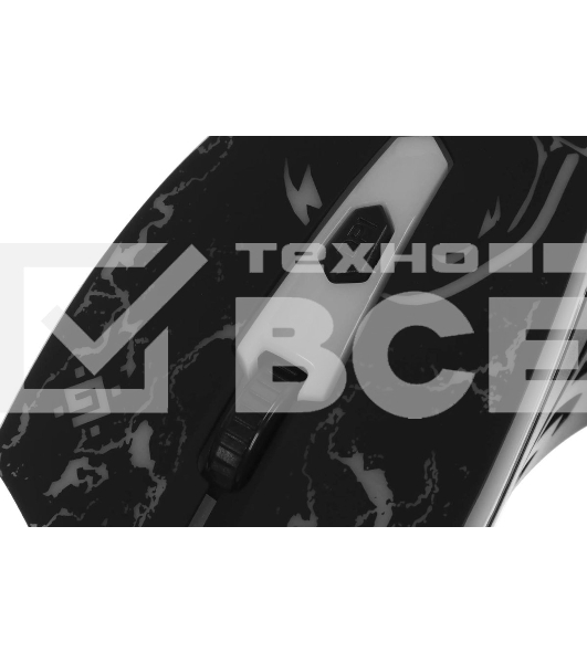 Мышь проводная Defender Overmatch GM-069 черный, 2400 dpi, USB, кнопки - 4