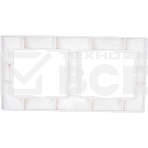 Рамка Iek EMK20-K01-DM РГ-2-КБ 2местн. горизонт. КВАРТА (белый), фото3