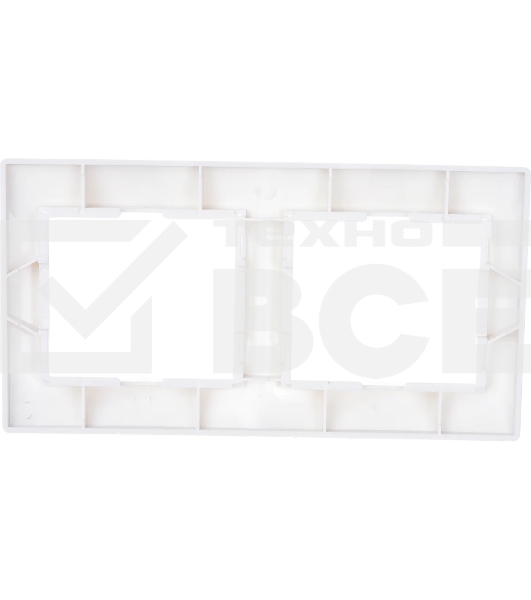 Рамка Iek EMK20-K01-DM РГ-2-КБ 2местн. горизонт. КВАРТА (белый)