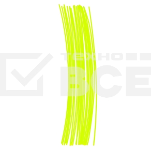 Леска для триммера Denzel круглая нарезанная 2,4 мм х 30 см 20 шт.тубус FLEX CORD