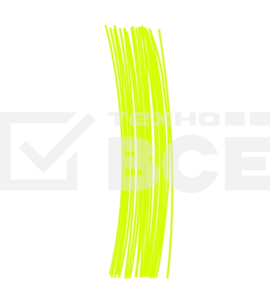 Леска для триммера Denzel круглая нарезанная 2,4 мм х 30 см 20 шт.тубус FLEX CORD