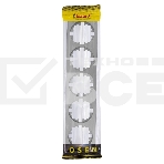 Рамка 5-м OSEN горизонт. квадрат серый матовый LEZARD 743-7400-150, фото2