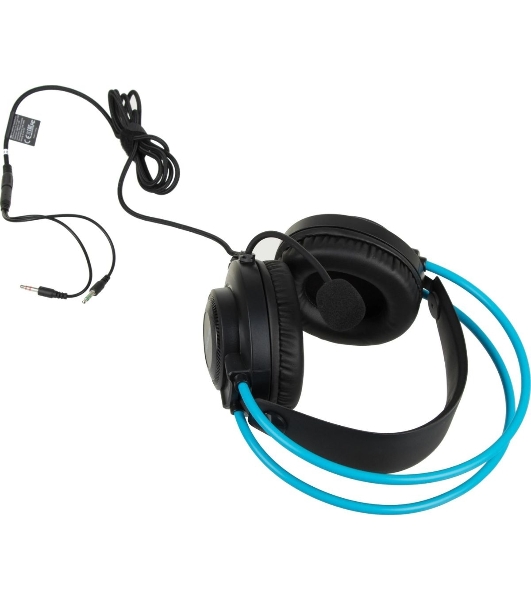 Гарнитура A4Tech Fstyler FH200i серый-синий, проводная, 3.5 мм