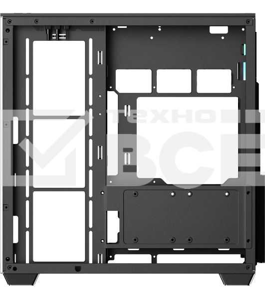 Корпус Ocypus Delta C74 ARGB Black, Midi-Tower, чёрный, 2 x 120 мм