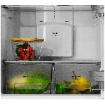 Холодильник BENOIT-344E серебристый металлопласт двухкамерный 220/124л морозилка снизу, No Frost, фото4