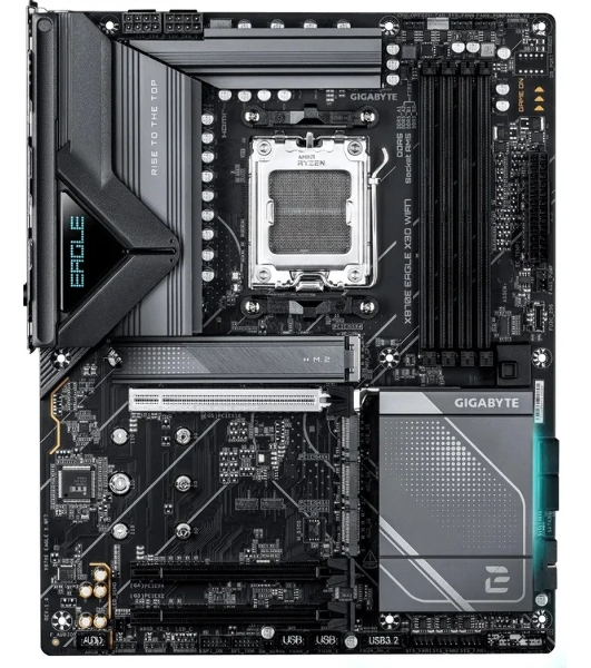 Материнская плата Gigabyte X870E EAGLE X WF7 Socket AM5 AMD X870E 4xDDR5 ATX AC`97 8ch(7.1) 5Gigabit RAID+HDMI