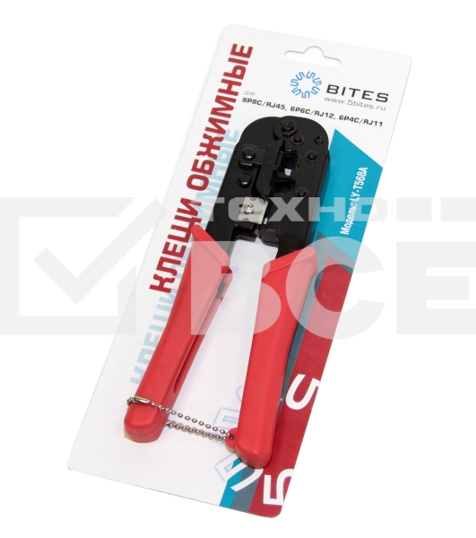 Клещи 5bites LY-T568A, для обжима разъемов 6p6c,8p8c, без фиксатора