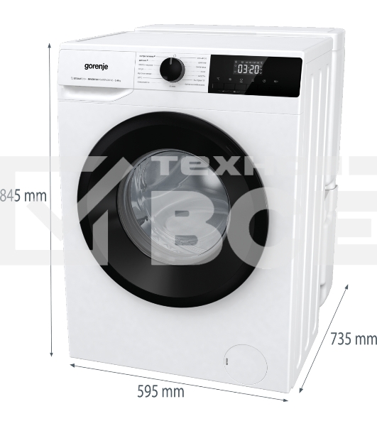 Стиральная машина Gorenje WNHPI60SCSIR белый загр. фронтальная макс.: 6 кг 1000об/мин класс: А