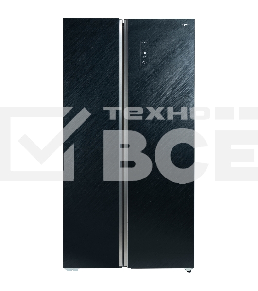 Холодильник Бирюса SBS 541 TBG черный двухкамерный 343/198 л морозилка слева, NoFrost, Side-by-side