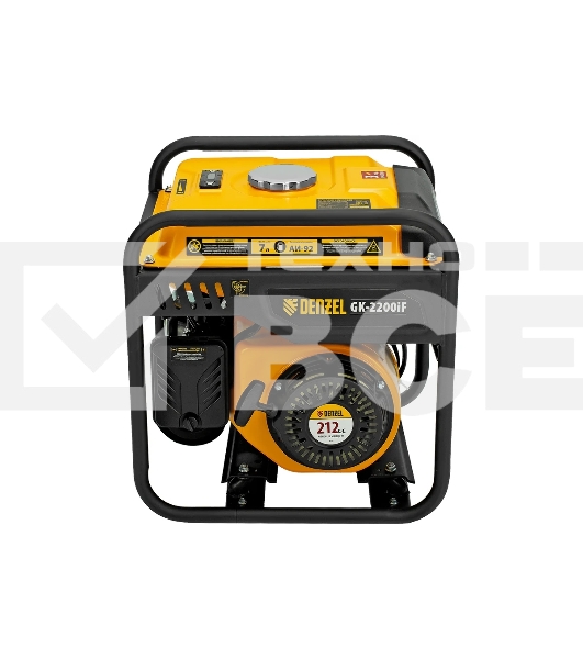Электрогенератор бензиновый инверторный Denzel GK-2200iF, 2.2 кВт, 95 дБ, 27 кг