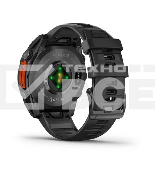 Смарт-часы Garmin Fenix 8 AMOLED серый, черный 47мм