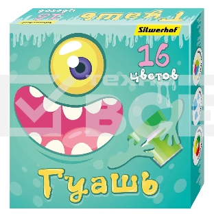 Гуашь Silwerhof Монстрики 16цв. бан. 20мл. картон.кор.