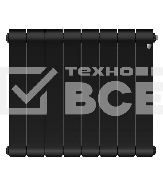 Радиатор биметаллический Royal Thermo Infinity 500 Noir Sable VR80 - 8 секц.