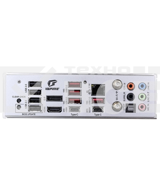 Материнская плата Colorful iGame Z890 FLOW V20, LGA 1851, Intel Z890, 4xDDR5, 5xM.2, 4xSATA, 2xPCIe 5.0 x16, 1xPCIe 4.0 x4, 1xHDMI, 1xDP, 1x 2.5Gb LAN, 4xUSB-A 3.2 Gen 2, 2xUSB-C 3.2 Gen 2, 1xUSB-C 3.2 Gen 2x2, 5x3.5 мм, 7.1, ATX