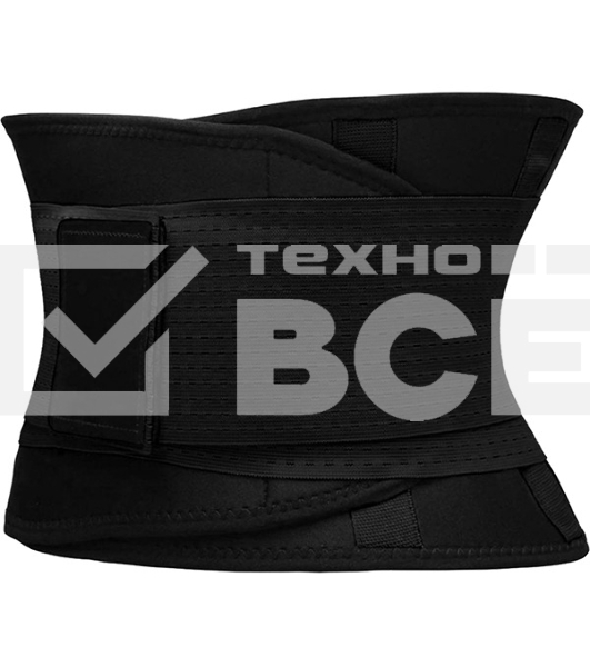 Пояс для похудения CleverCare, черный, размер L TL-LB033B