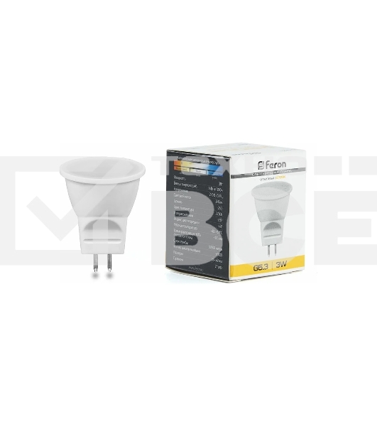 Лампа светодиодная FERON LB-271 (25551) 3W 230V G5.3 2700K