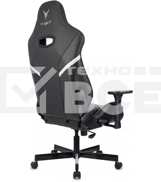 Кресло игровое Knight Thunder 5X черный эко.кожа крестов. металл