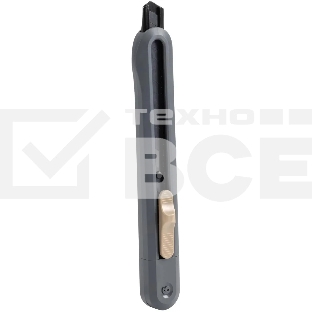 Нож канцелярский Deli ENS063-GR Nusign, ширина лезвия 9 мм, фиксатор сталь серый