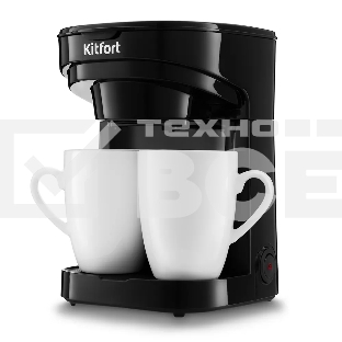 Кофеварка капельная Kitfort KT-764 черный, исп. кофе - молотый, 0.3 л, 450 Вт