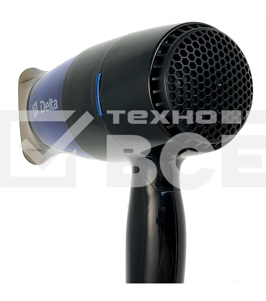 Фен DELTA DL-0907 черный с синим