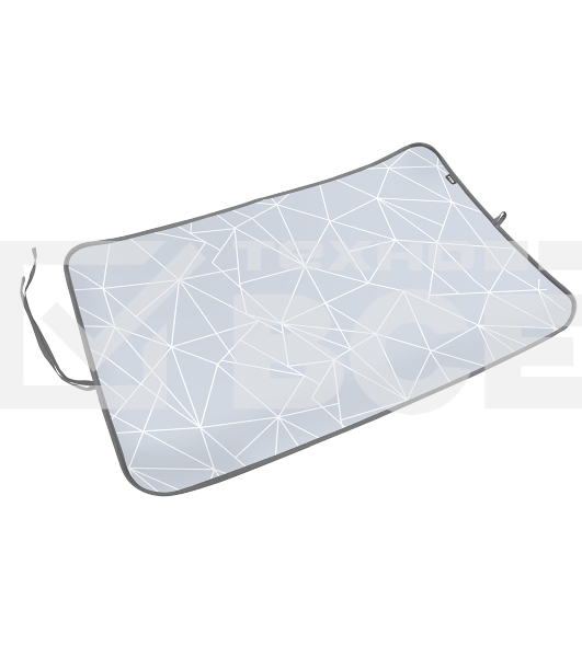 Коврик для глажки Ника КГ/3 с линиями на сером