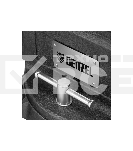 Тиски слесарные Denzel BVH-200, 200 мм, поворотные, стальная направляющая, с наковальней