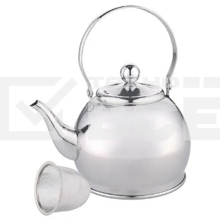 Чайник для плиты WEBBER BE-0597 из нерж.стали с ФИЛЬТРОМ из нерж. стали 1л,(24)