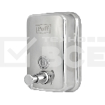 Дозатор для жидкого мыла из нерж. стали puff-8605, хром, 500 мл, глянцевый, 17х12х12 см, фото2