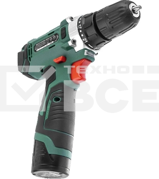 Дрель-шуруповерт аккумуляторная Haммer ACD12CS, Аккумуляторная, 12В