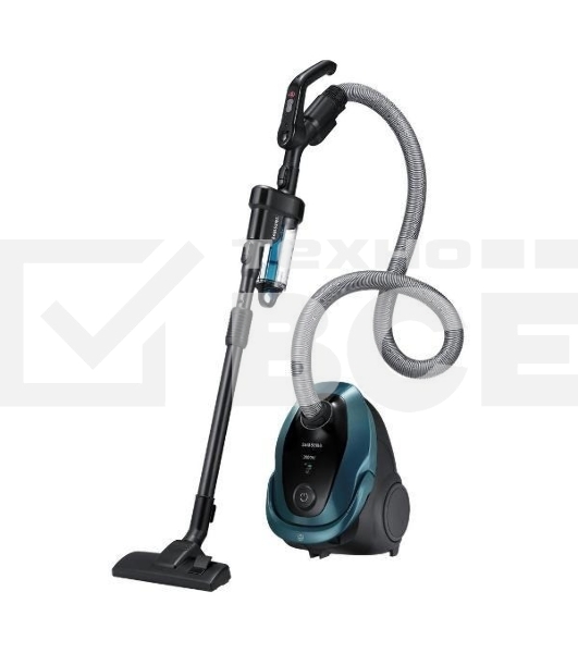 Пылесос Samsung VC20M2540JN/EV черный/зеленый, 460/2000 Вт, уборка сухая, пылесборник мешок 2.5 л