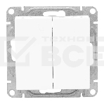 Механизм выключателя EKF UP1-SWW-20 двухклавишный, белый Эпика, фото9