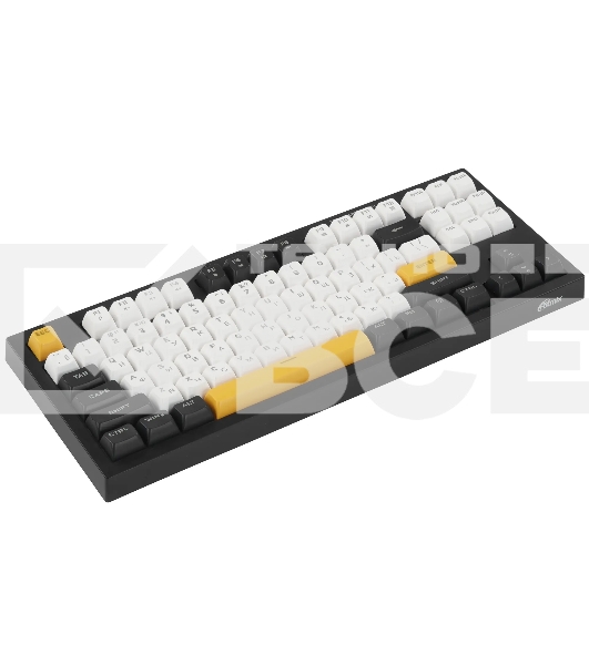 Клавиатура проводная Ritmix RKB-587BL синий-белый-оранжевый