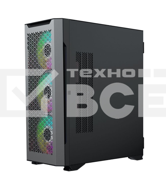 Компьютерный корпус ACD Fort 279M ATX, Black, USB2.0*2+USB3.0+HD audio ,4*14cm fans ,METAL side panel, up to 9 pcs 3,5 HDD, SPCC 0,9 mm