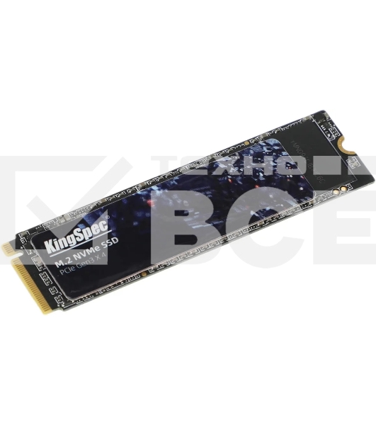 Накопитель SSD KingSpec NE-1TB, 1024GB, PCIe 3.0 x4, M.2 2280, NVMe, R/W 2400/1900
