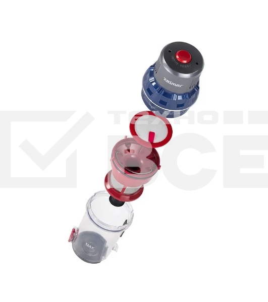 Пылесос вертикальный Zelmer STICK ZSVC925F KAR синий/серый, питание от аккумулятора, 380 Вт, уборка сухая, пылесборник 0.8 л, работа от АКБ max 35 мин.