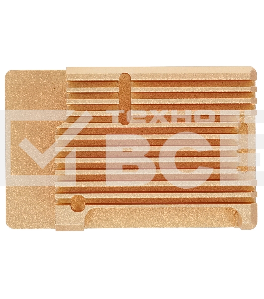 Корпус Qumo Aluminum case without fan, Raspberry Pi 3, gold(RS025)
