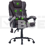 Кресло компьютерное Cactus CS-CHR-OC03M-BR темно-коричневый, эко.кожа, с подголовником, фото19