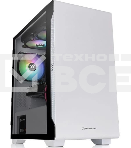 Корпус S100 TG Snow CA-1Q9-00S6WN-00 White/Win/SPCC/Tempered Glass*1/120mm Standard Fan*1