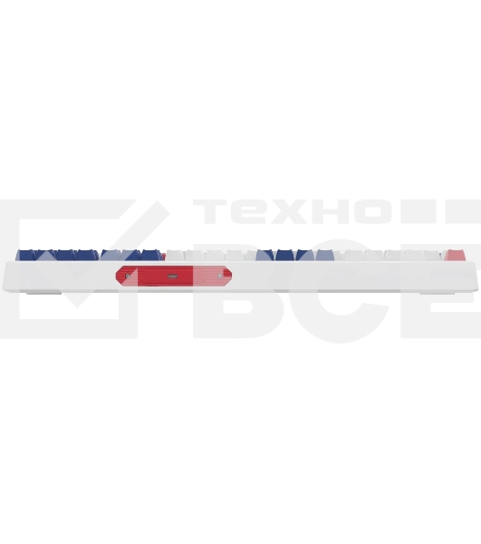 Клавиатура проводная Oklick 725G белый/красный USB Multimedia for gamer LED (2070294)