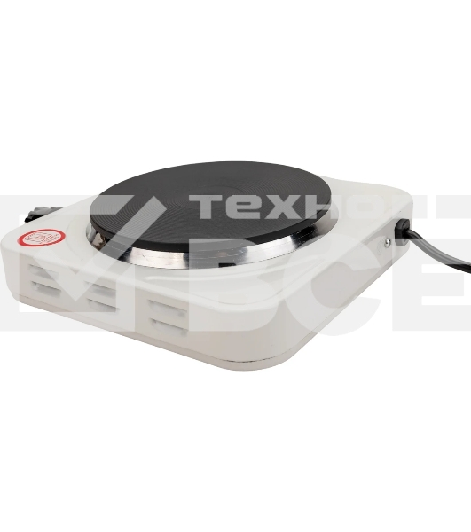 Плита настольная электрическая Добрыня DO-2206W белая, 1конф.1,0кВт,чугун