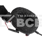 Наушники с микрофоном Оклик HS-L305G черный/красный 2м мониторные оголовье (2060511), фото7