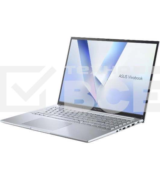 Ноутбук Asus VivoBook 16 M1605NAQ-MB131 Ryzen 7 170 16Gb SSD1Tb AMD Radeon 680M 16' IPS WUXGA (1920x1200) без ОС silver WiFi BT Cam (90NB1832-M005F0)