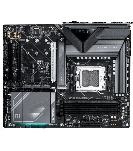 Материнская плата Gigabyte X870E EAGLE X WF7 Socket AM5 AMD X870E 4xDDR5 ATX AC`97 8ch(7.1) 5Gigabit RAID+HDMI