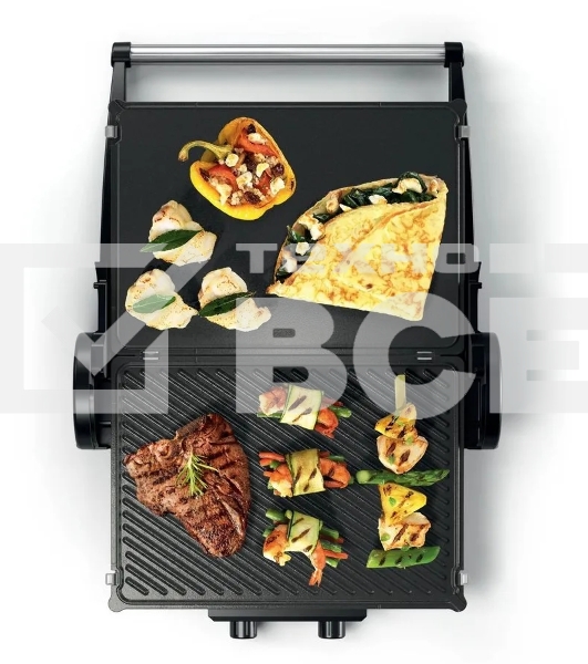 Электрогриль Bosch TCG4215 серебристый/черный